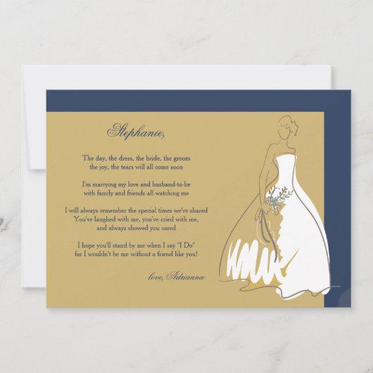 お前は俺の花嫁の付き添いになるか3番 招待状 (正面)