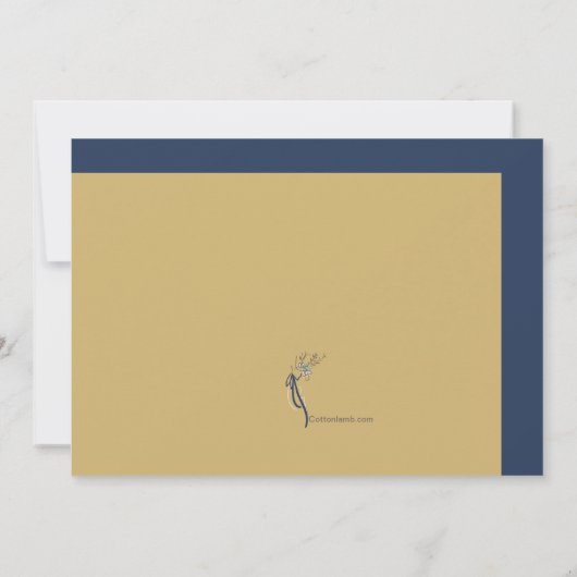 お前は俺の花嫁の付き添いになるか3番 招待状 (裏面)