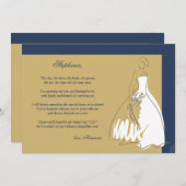 お前は俺の花嫁の付き添いになるか3番 招待状 (正面/裏面)