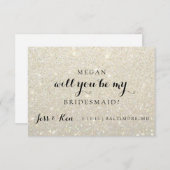 『お前は俺の花嫁の付き添いになるか？グリット·ファブ-ホワイトゴールド』 招待状 (正面/裏面)