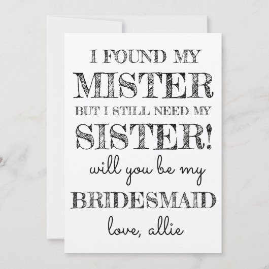 お前は俺の花嫁の付き添いになれ |カード 招待状 (正面)