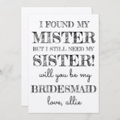 お前は俺の花嫁の付き添いになれ |カード 招待状 (正面/裏面)