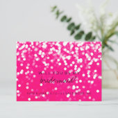 お前は俺の花嫁の付き添いのカードになるか-きらめくホットピンク 招待状 (スタンド正面)