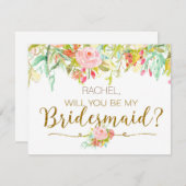 お前は俺の花嫁の付き添いのカードバラ園か 招待状 (正面/裏面)