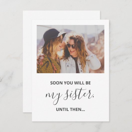 お前は俺の花嫁の写真になおもしろいるか インビテーションポストカード (正面/裏面)