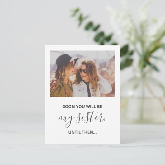 お前は俺の花嫁の写真になおもしろいるか インビテーションポストカード (スタンド正面)