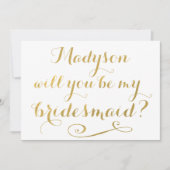 お前は俺の花嫁の金ゴールド書 招待状 (正面)