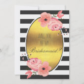 お前は俺の花嫁の金箔フェイクの花になるか 招待状 (正面)