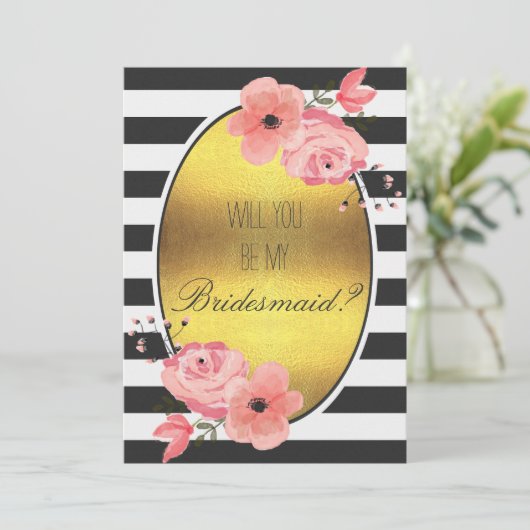 お前は俺の花嫁の金箔フェイクの花になるか 招待状 (スタンド正面)