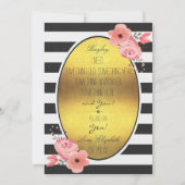 お前は俺の花嫁の金箔フェイクの花になるか 招待状 (裏面)