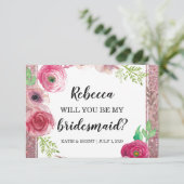 お前は俺の花嫁付き添いの花グリッターパープル 招待状 (スタンド正面)