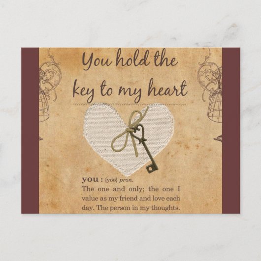 お前は俺の鍵を持っている ポストカード (正面)