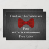 お前は俺の黒いチョーク板の弓になるか 招待状 (正面/裏面)