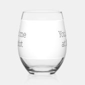 お前は俺をメルロにおもしろい行った ステムなしワイングラス (左)