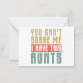 お前は俺を怖がらせるわけにはいかん ノートカード (正面)