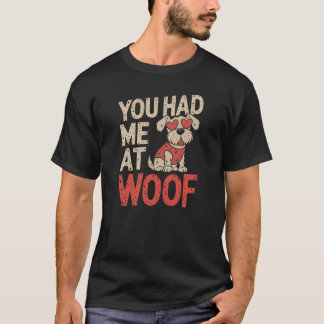 お前は俺を殴った！ – かわいい愛犬家デザイン Tシャツ