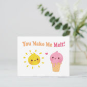 「お前は俺を溶かす、太陽とアイスクリーム、ラブユーモア」 ポストカード (スタンド正面)