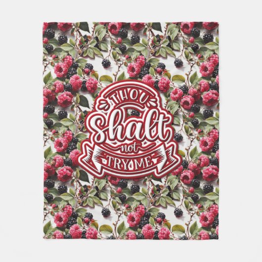 お前は俺を試さないおもしろい フリースブランケット (正面)