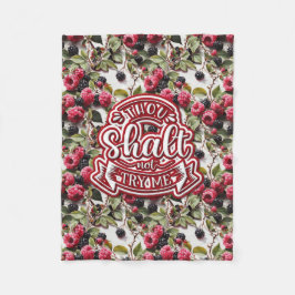 お前は俺を試さないおもしろい フリースブランケット