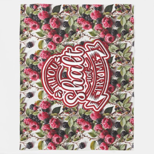 お前は俺を試さないおもしろい フリースブランケット (正面)