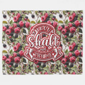 お前は俺を試さないおもしろい フリースブランケット (正面(横))