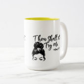 お前は俺を試さない ツートーンマグカップ (正面右)