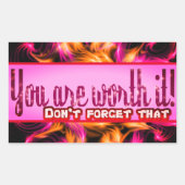 お前は値打ちがある 長方形シール (正面)