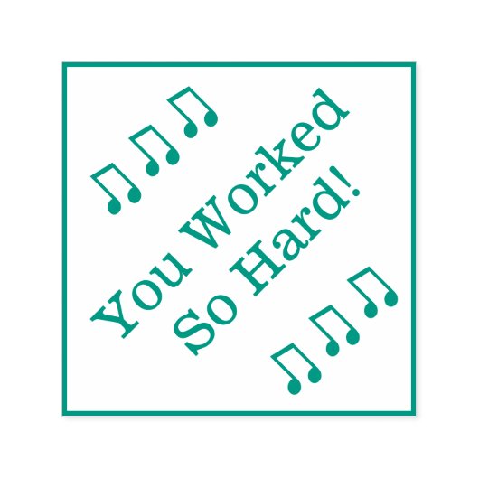 「お前は働いたんだ懸命!」 表彰ゴム印 セルフインキングスタンプ (デザイン)