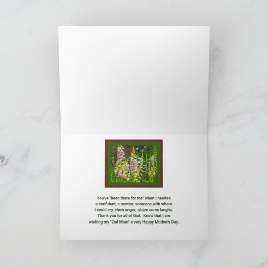 「お前は僕にとって二人目の母親のようだった」/フローラ カード (内部)