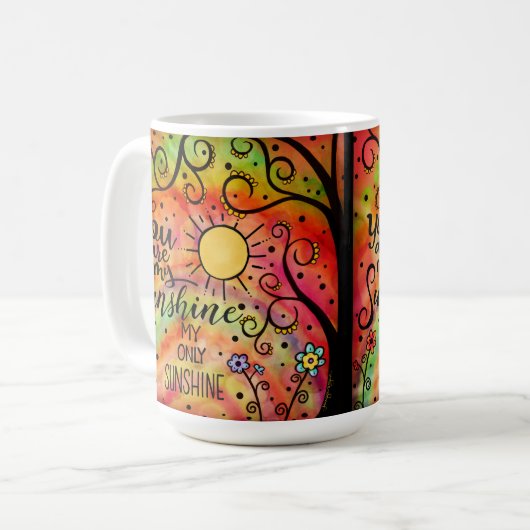 「お前は僕の太陽の光だ」おもしろい コーヒーマグカップ (正面左)