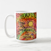 「お前は僕の太陽の光だ」おもしろい コーヒーマグカップ (左)