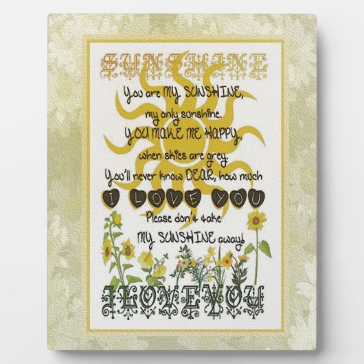 お前は僕の日光だ フォトプラーク (正面)