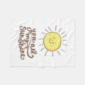 お前は僕の日光だ フリースブランケット (正面(横))