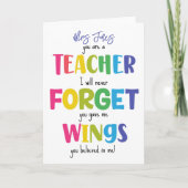 お前は先生だ忘れろ カード (正面)