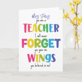 お前は先生だ忘れろ カード (黄色い花)