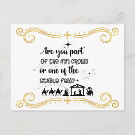 お前は入居者かクリスチャン・クリスマス ポストカード