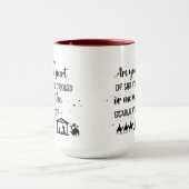 お前は入居者かクリスチャン・クリスマス マグカップ (中央)