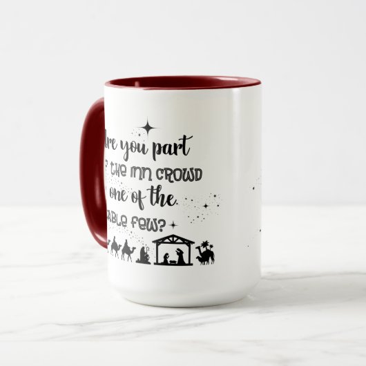 お前は入居者かクリスチャン・クリスマス マグカップ (正面左)