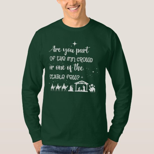 お前は入居者かクリスチャン・クリスマス Tシャツ (正面)