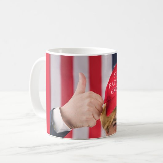 お前は再び父親素晴らしになるトランプ帽 コーヒーマグカップ (正面左)