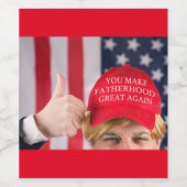 お前は再び父親素晴らしになる ワインラベル (シングルラベル)