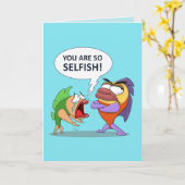 お前は利己的だ！ カード (黄色い花)