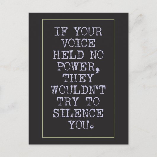 お前は力が強いんだ静か ポストカード (正面)