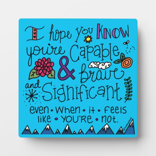 お前は勇敢だ フォトプラーク (正面)