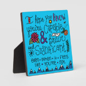 お前は勇敢だ フォトプラーク (正面)