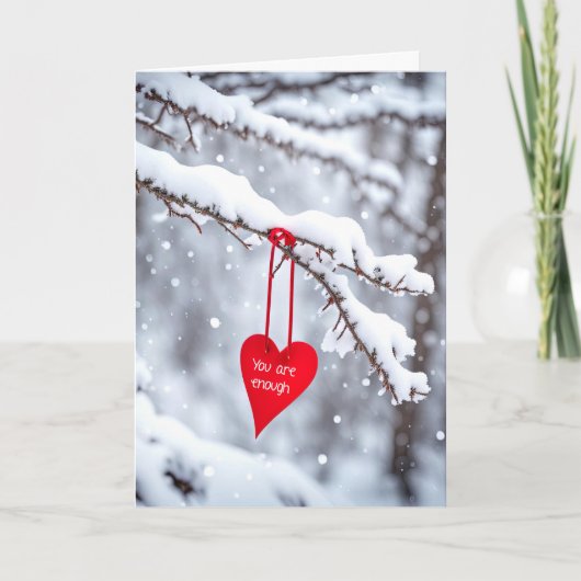 お前は十分な赤いハート カード (正面)