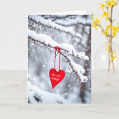 お前は十分な赤いハート カード (黄色い花)