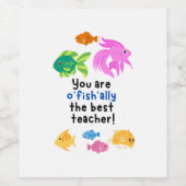 お前は味方だ最高の先生だ! ワインラベル (シングルラベル)