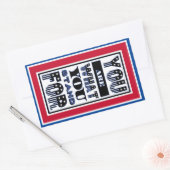 お前は味方だ 長方形シール (封筒)