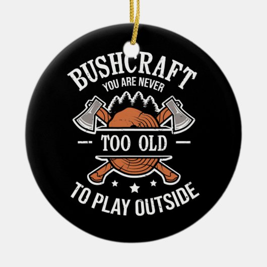 お前は外に出るには年を取り過ぎな遊いさ セラミックオーナメント (正面)